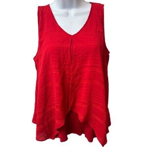 IZ Byer‎ Red Flowy Tank Size Medium